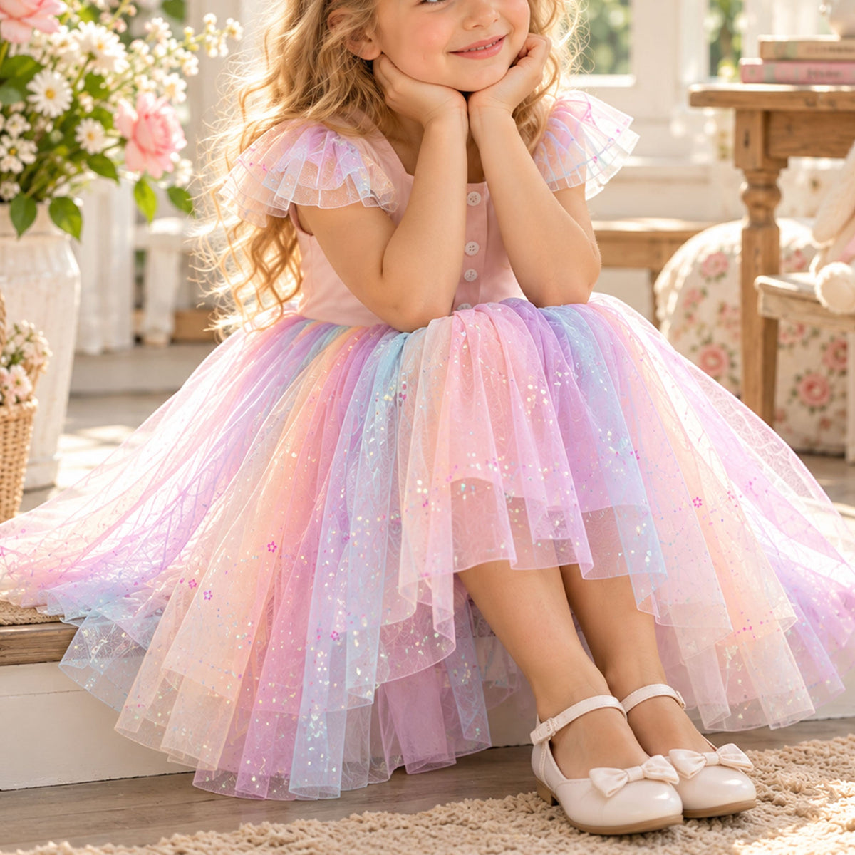 Girls Tulle Dress Sewing Pattern