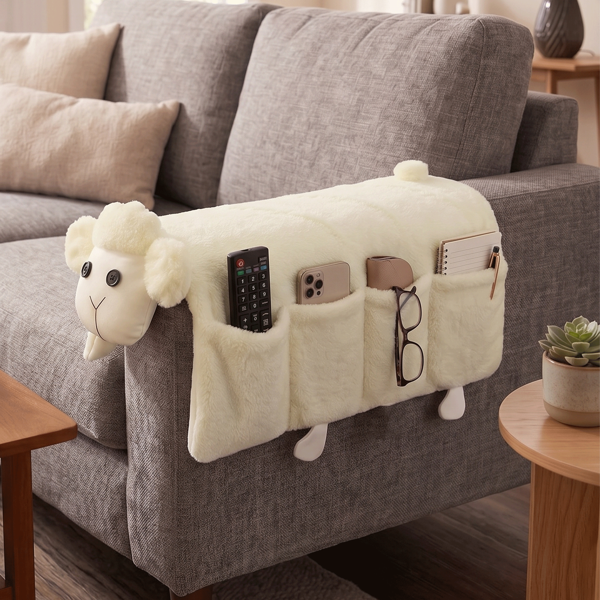 Lamb Sofa Armrest Organizer Sewing Pattern