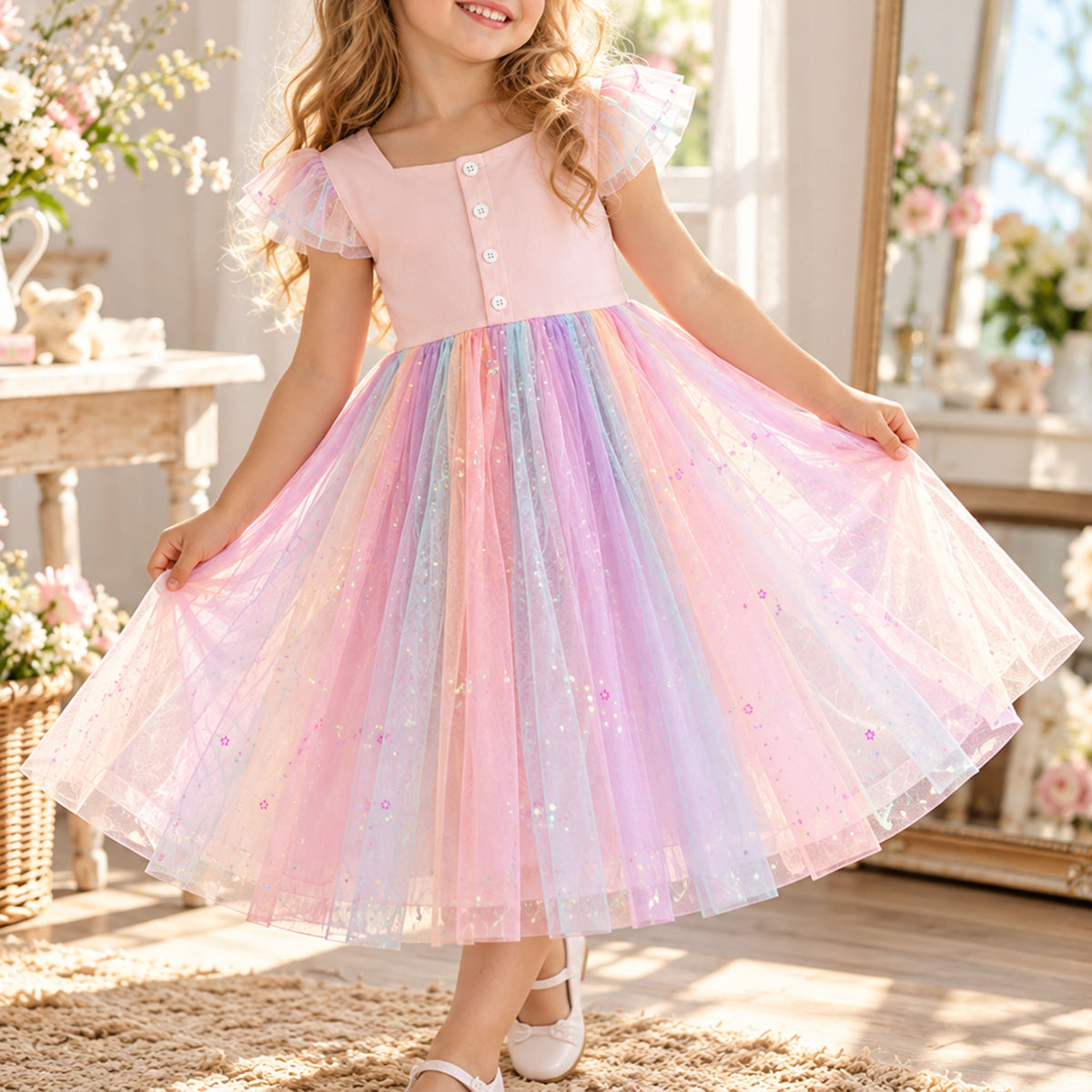 Girls Tulle Dress Sewing Pattern