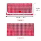 Red Gingham Ruffle Clutch Sewing Pattern