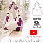 Ruched Handle Bag Sewing Pattern