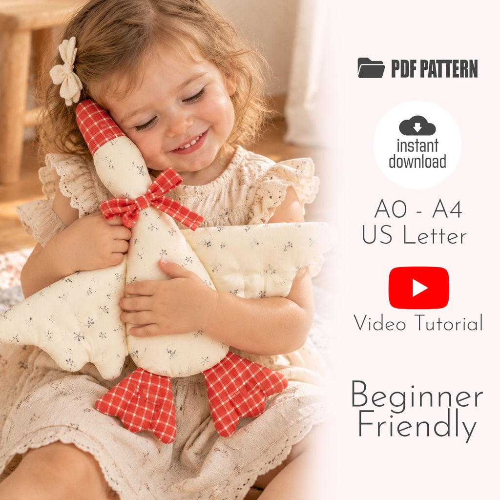 Cute Duck Plush Pattern PDF