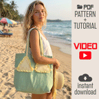 Ruffle Tote Bag Sewing Pattern