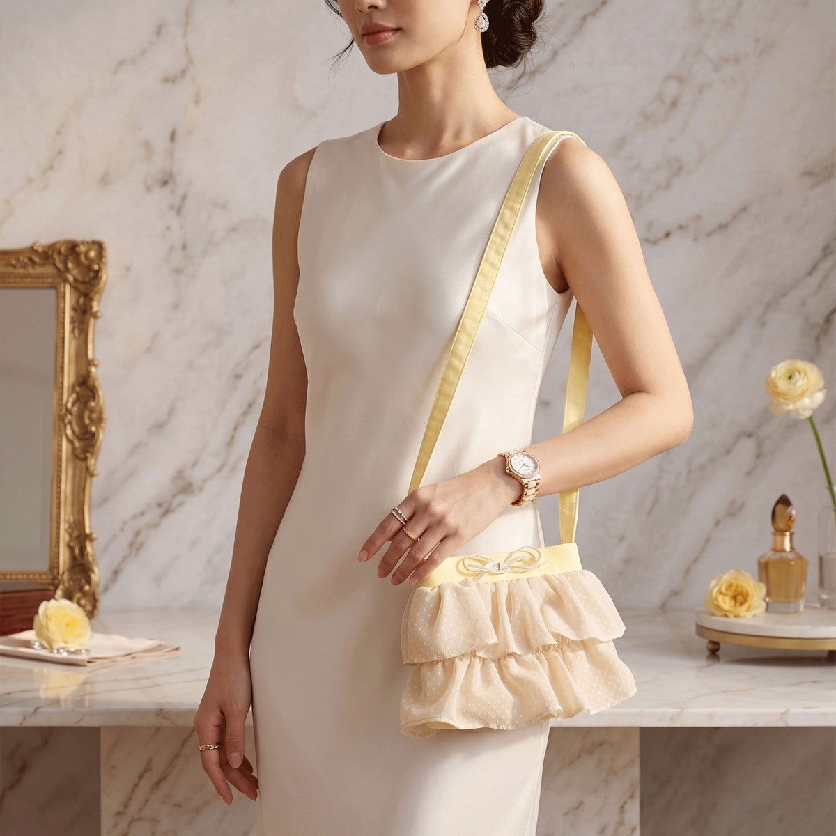 Layered Ruffle Bag Sewing Pattern PDF