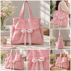 Ruffle Bow Tote Bag Sewing Pattern PDF