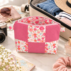 Floral Patchwork Makeup Pouch Sewing Pattern