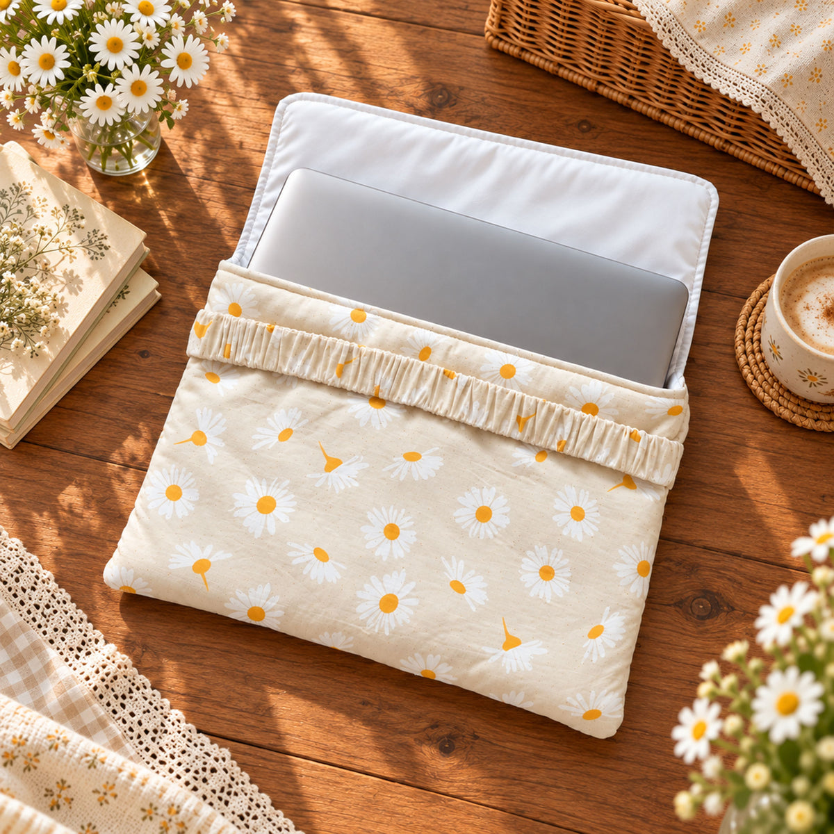 Daisy Ruffle Laptop Sleeve Sewing Pattern