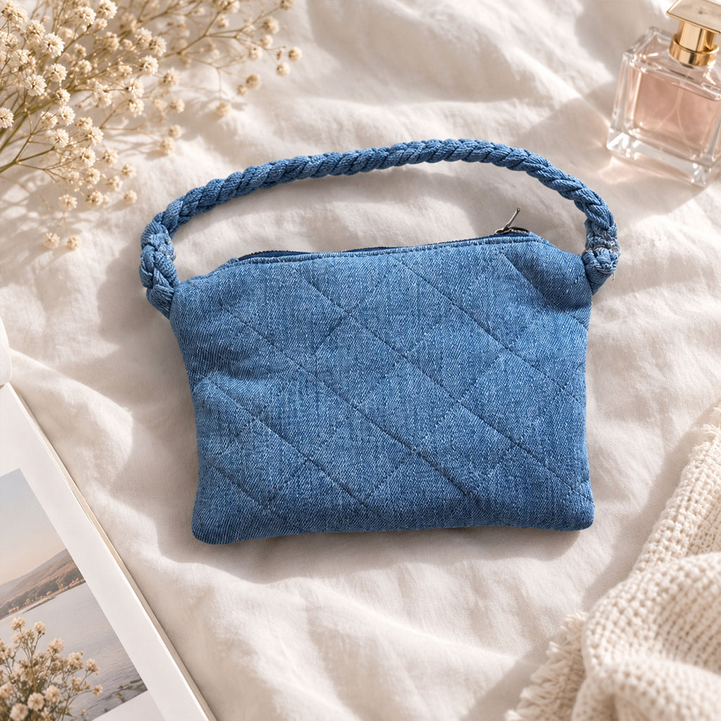 Quilted Denim Wristlet Sewing Pattern