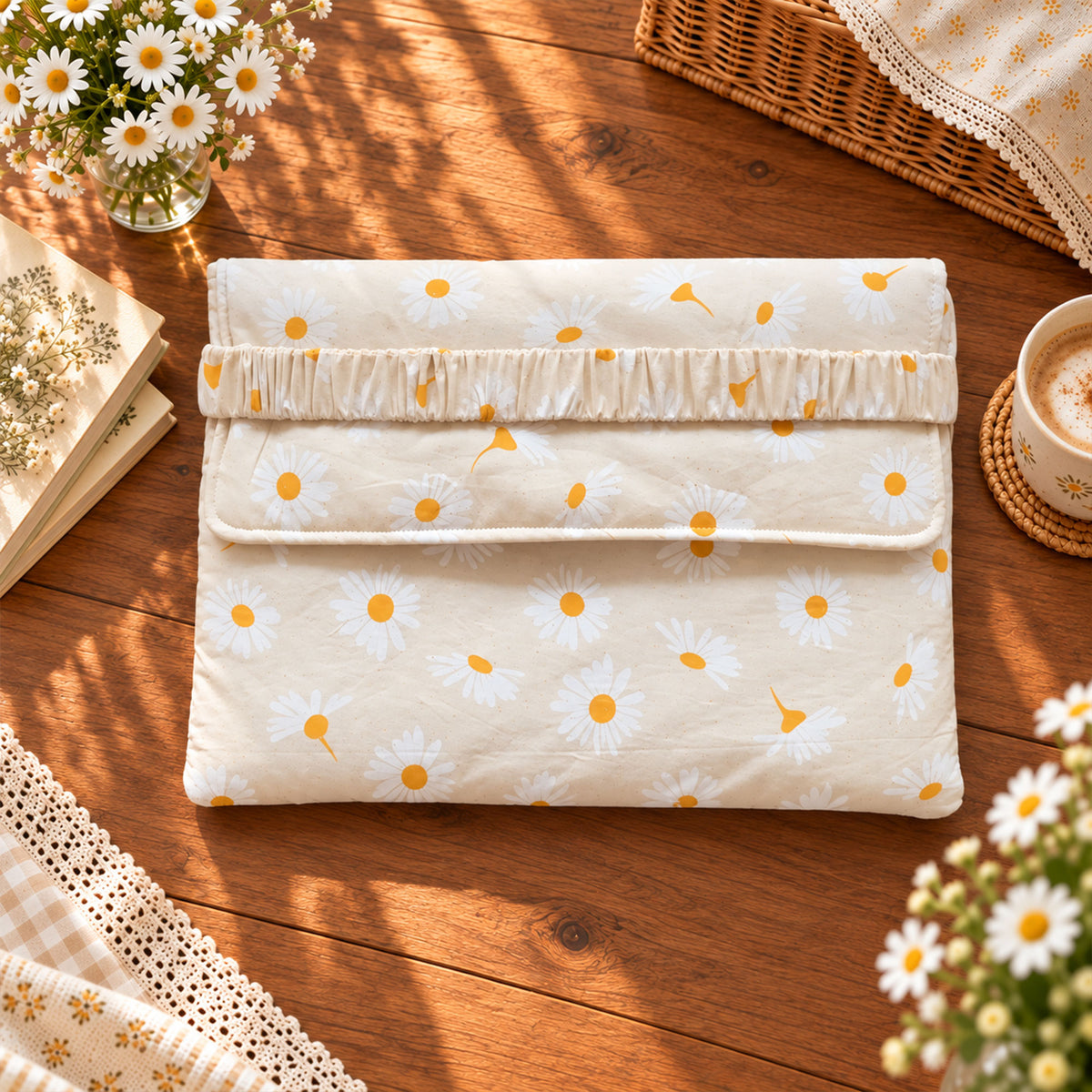 Daisy Ruffle Laptop Sleeve Sewing Pattern
