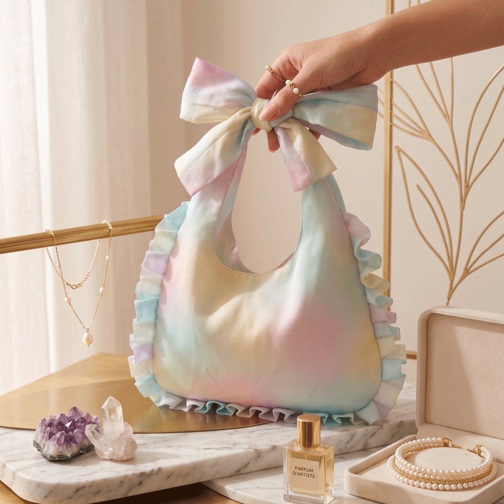 Ruffle Bow Bag PDF Sewing Pattern