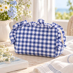 Quilted Ruffle Pouch Sewing Pattern PDF