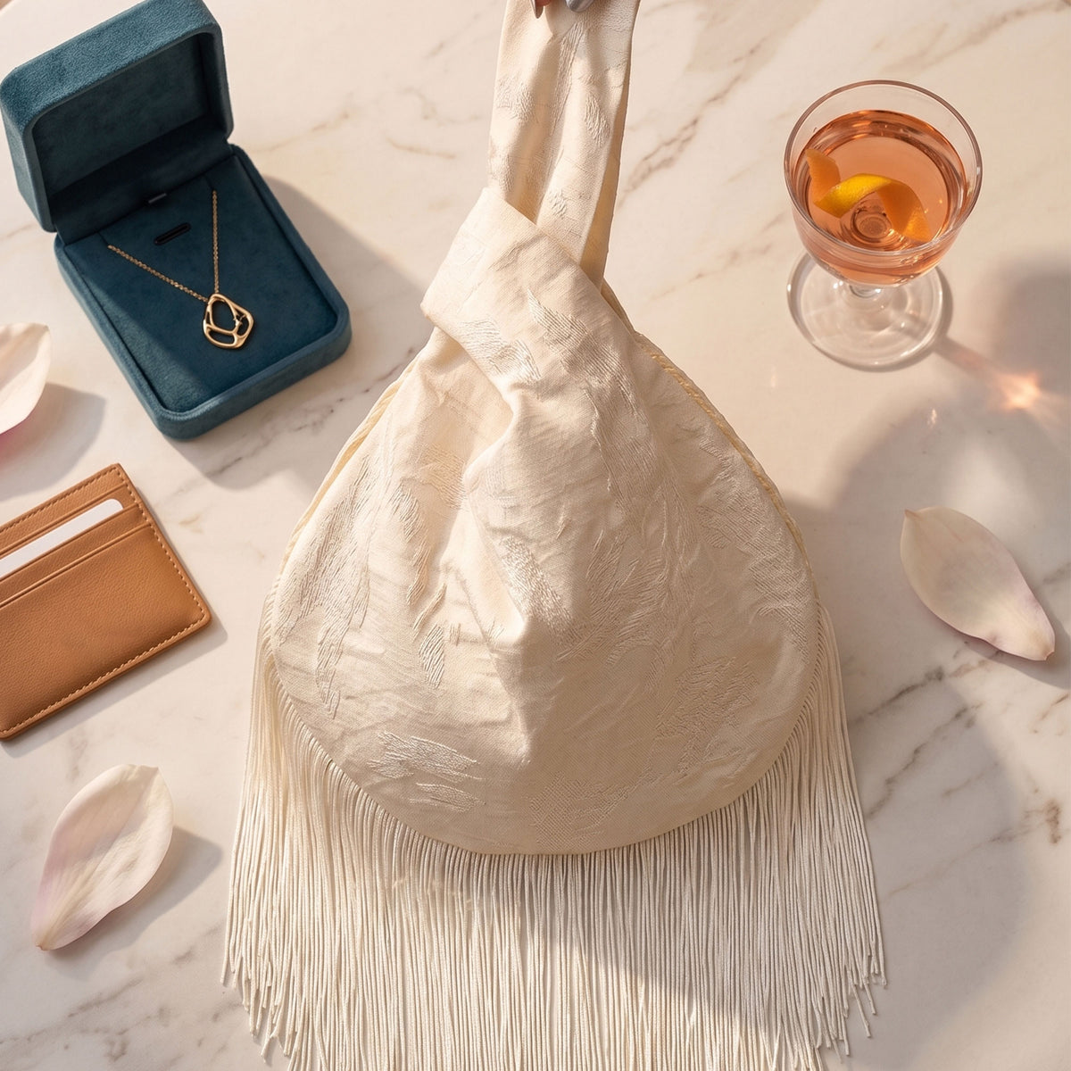 Round Fringe Knot Bag Sewing Pattern