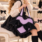Lilac Bat Heart Bag Sewing Pattern