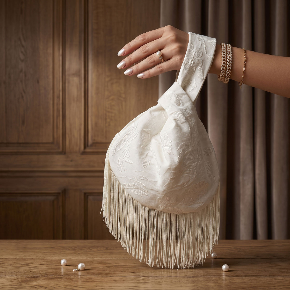 Round Fringe Knot Bag Sewing Pattern