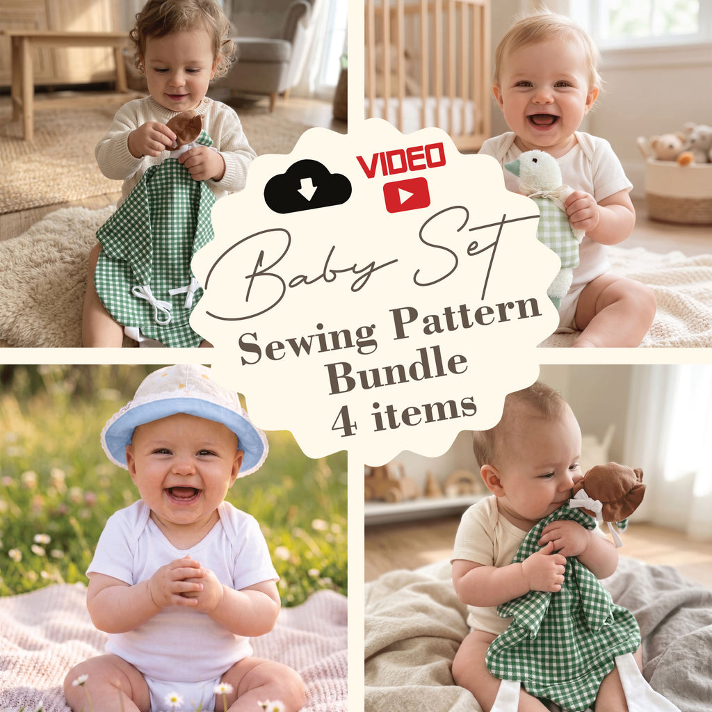 Baby Set Sewing Pattern Bundle | Bucket Hat