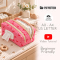 Diaper & Wipes Organizer Pouch Sewing Pattern PDF