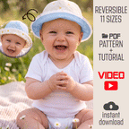 Reversible Baby Sun Hat Sewing Pattern