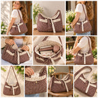 Gingham Ruffle Bow Shoulder Bag Sewing Pattern