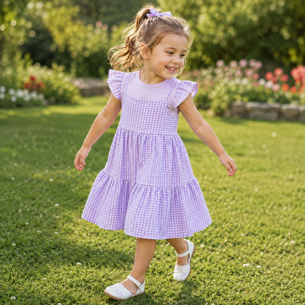Girls 2 Piece Top and Dress Sewing Pattern