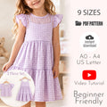 Girls 2 Piece Top and Dress Sewing Pattern