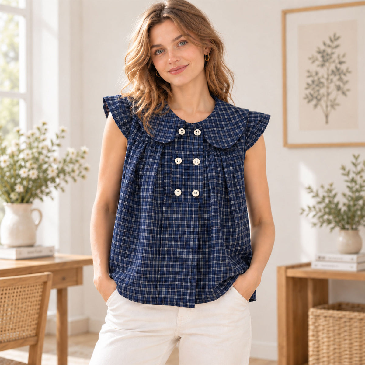 Peter Pan Collar Top Sewing Pattern