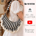 Ruffle Lace Shoulder Bag Sewing Pattern