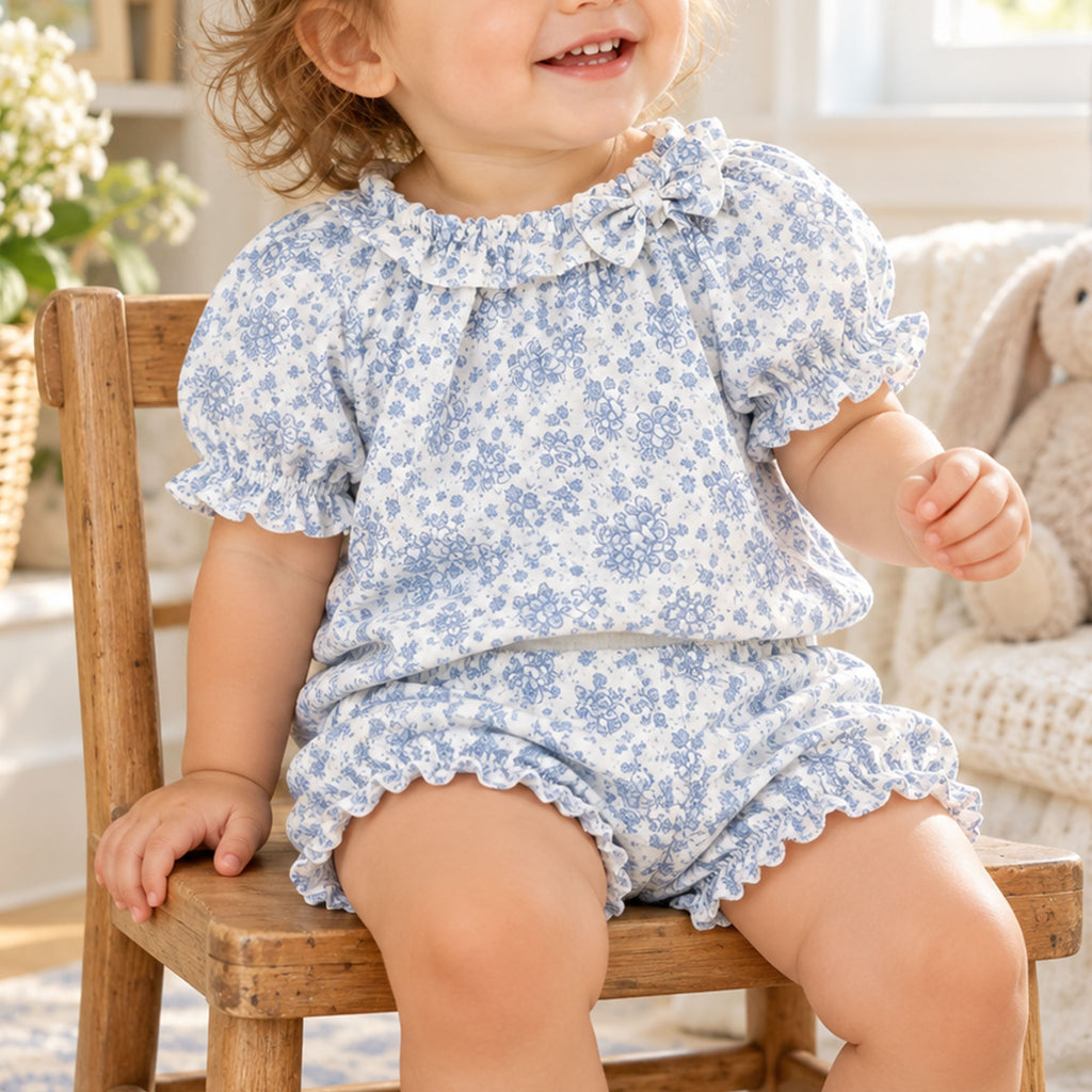Baby Blouse and Bloomers Sewing Pattern PDF