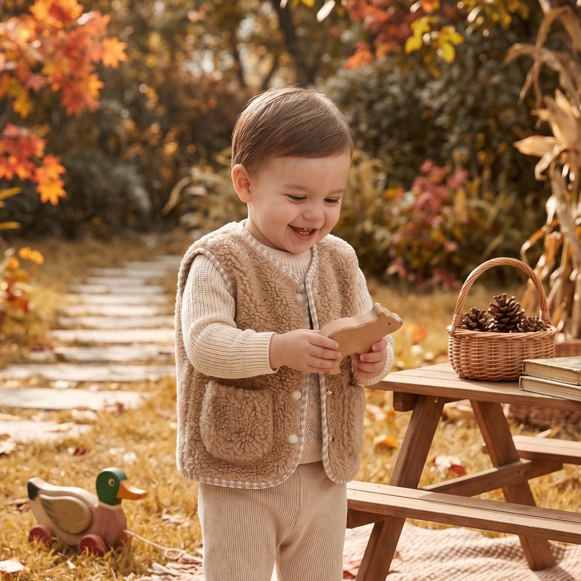 Reversible Kids Vest Sewing Pattern PDF