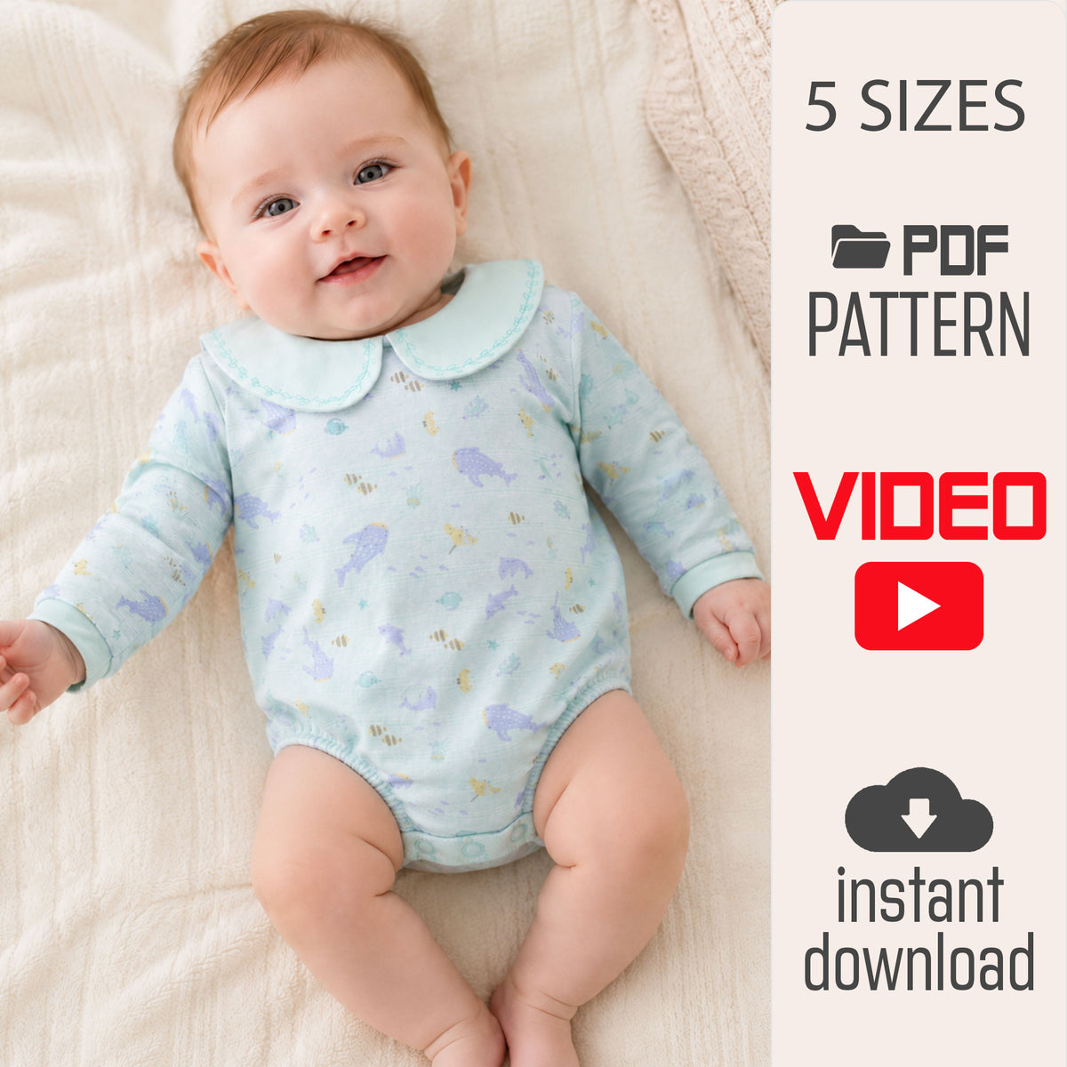 Baby Romper Sewing Pattern