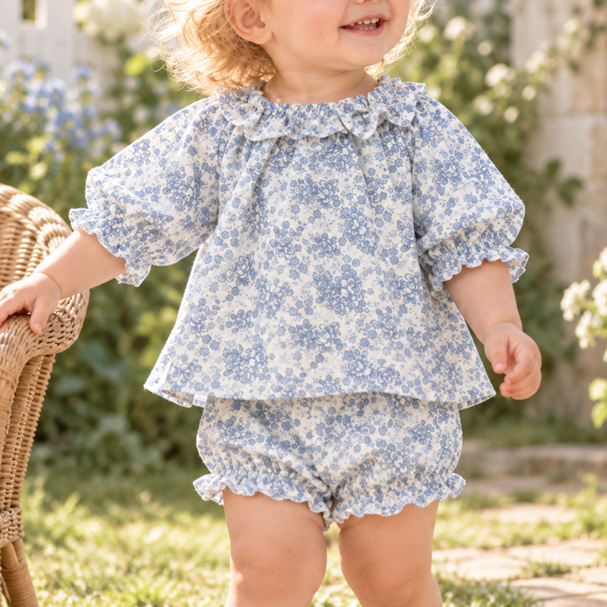 Baby Blouse and Bloomers Sewing Pattern PDF