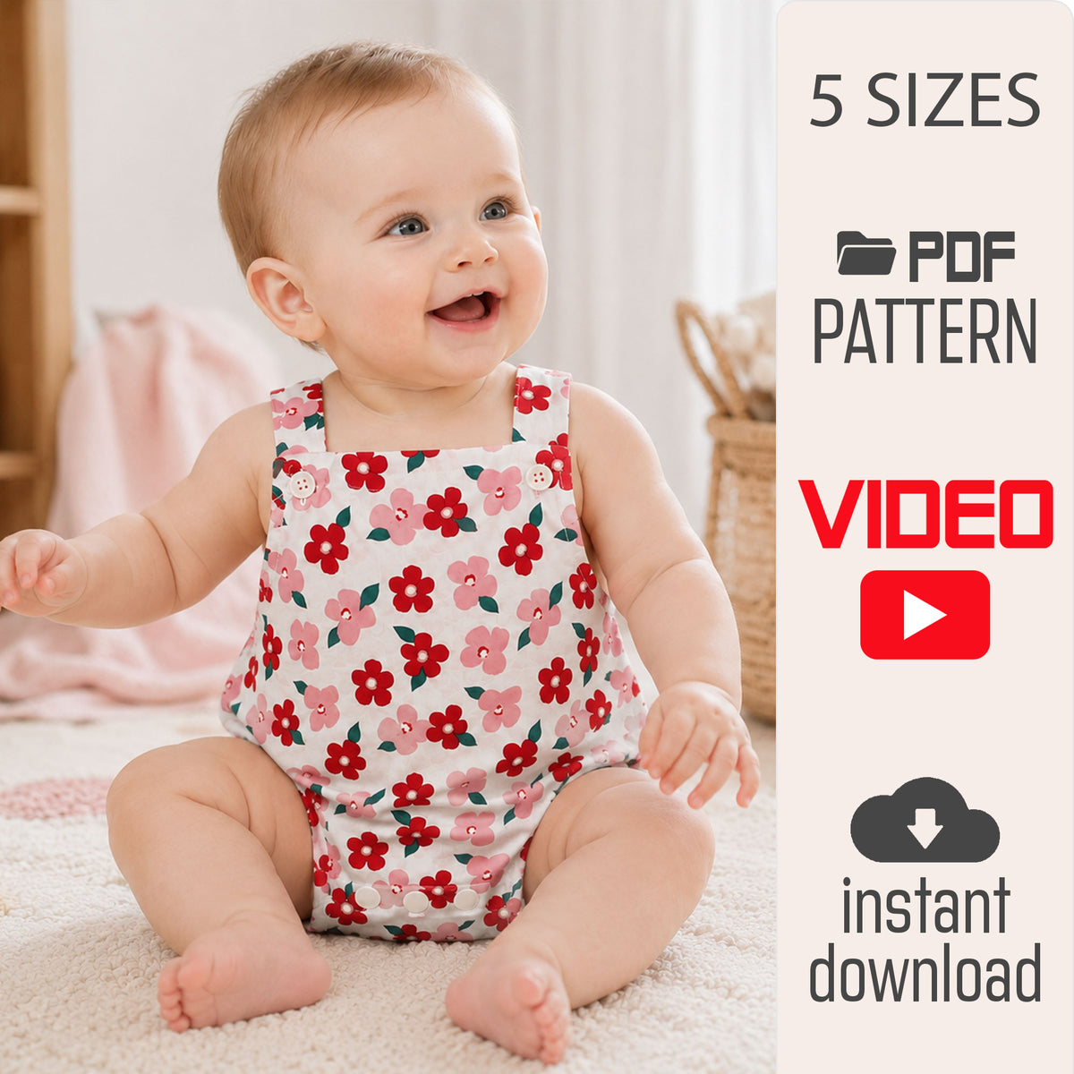 Baby Bubble Romper Sewing Pattern