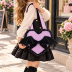 Lilac Bat Heart Bag Sewing Pattern