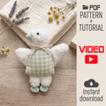 Goose Plush Sewing Pattern PDF