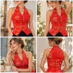 Mandarin Collar Halter Vest Sewing Pattern