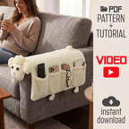 Lamb Sofa Armrest Organizer Sewing Pattern