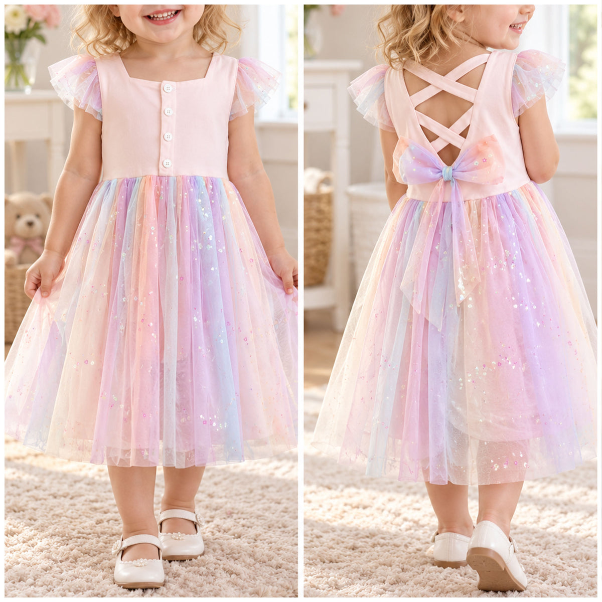 Girls Tulle Dress Sewing Pattern