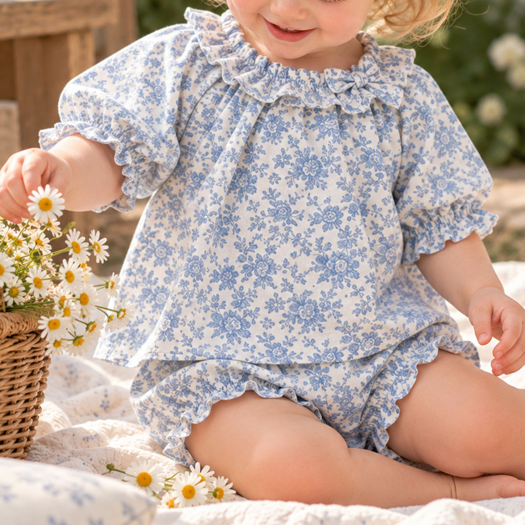 Baby Blouse and Bloomers Sewing Pattern PDF