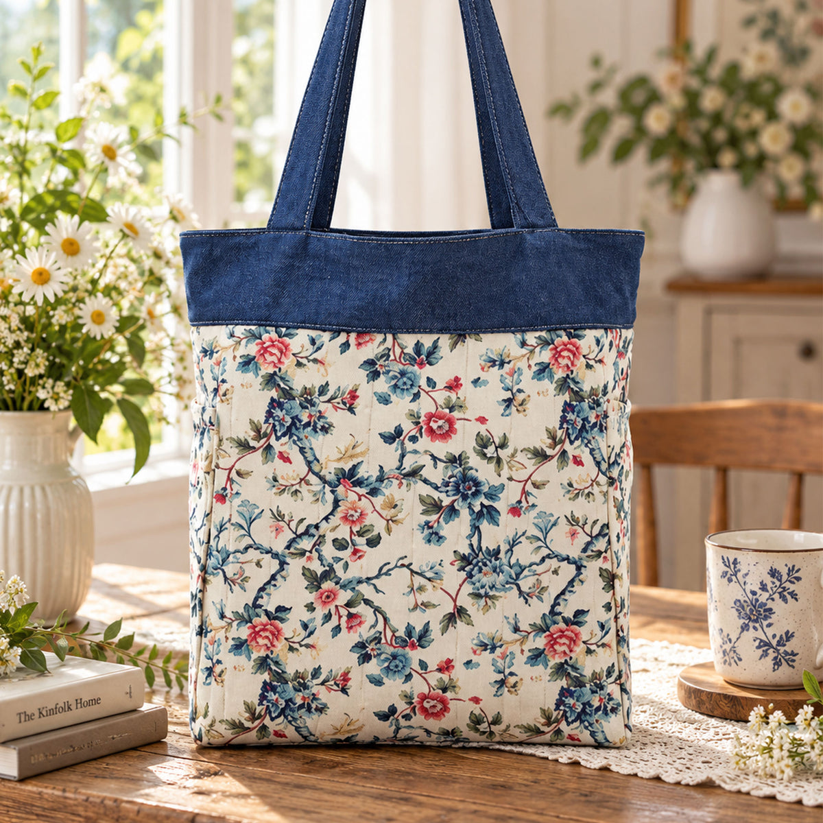 Drawstring Tote Bag Sewing Pattern