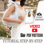Ruffle Bow Bag PDF Sewing Pattern