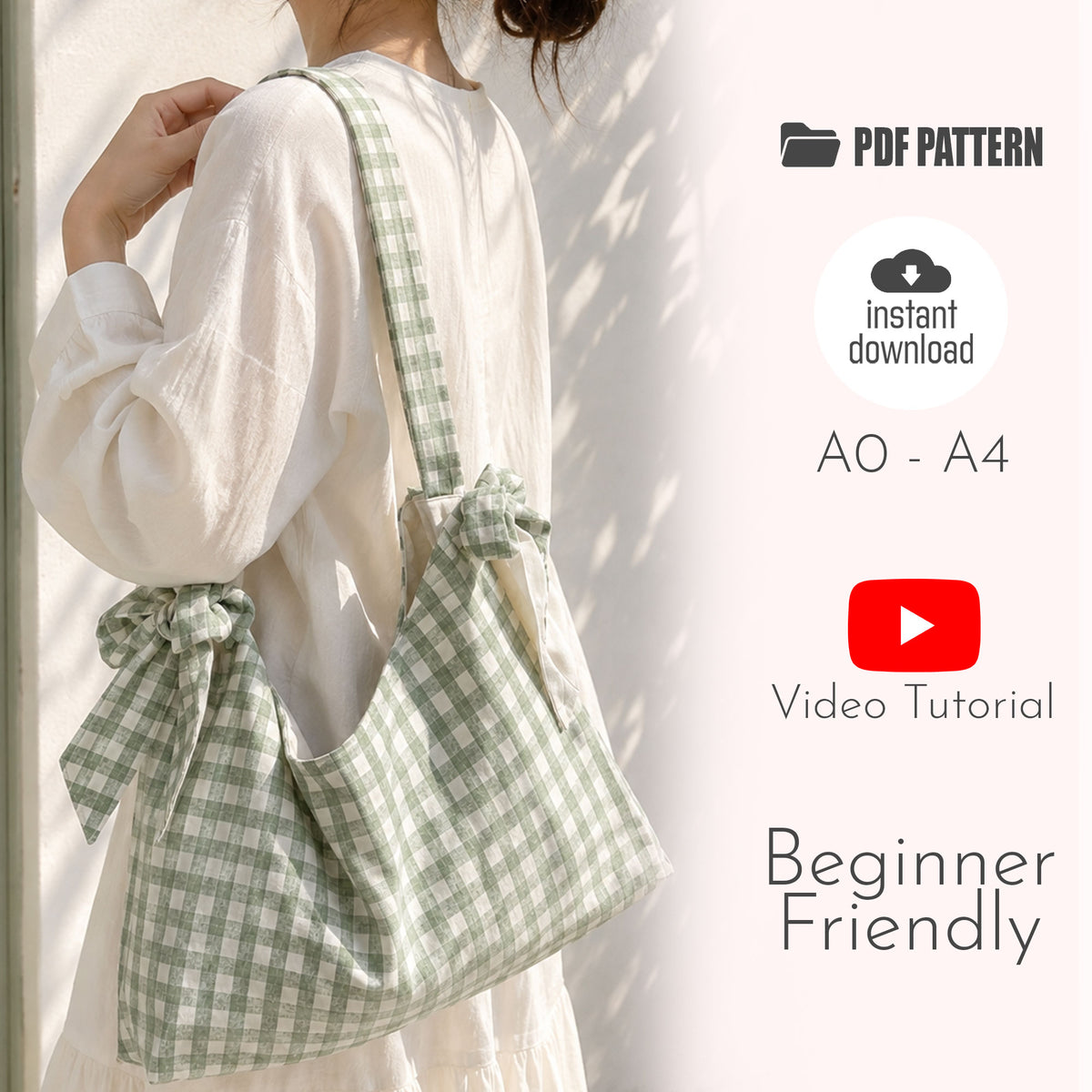 Bow Shoulder Bag Sewing Pattern