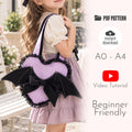 Lilac Bat Heart Bag Sewing Pattern