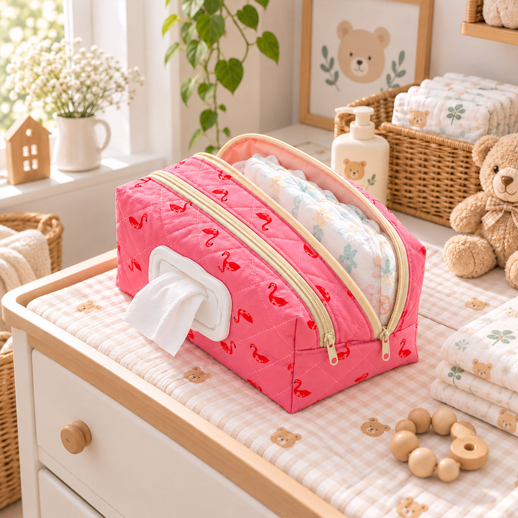 Diaper & Wipes Organizer Pouch Sewing Pattern PDF
