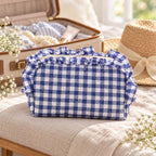 Quilted Ruffle Pouch Sewing Pattern PDF