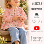 Girls Blouse Sewing Pattern