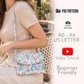 Mini Flap Crossbody Bag Sewing Pattern PDF