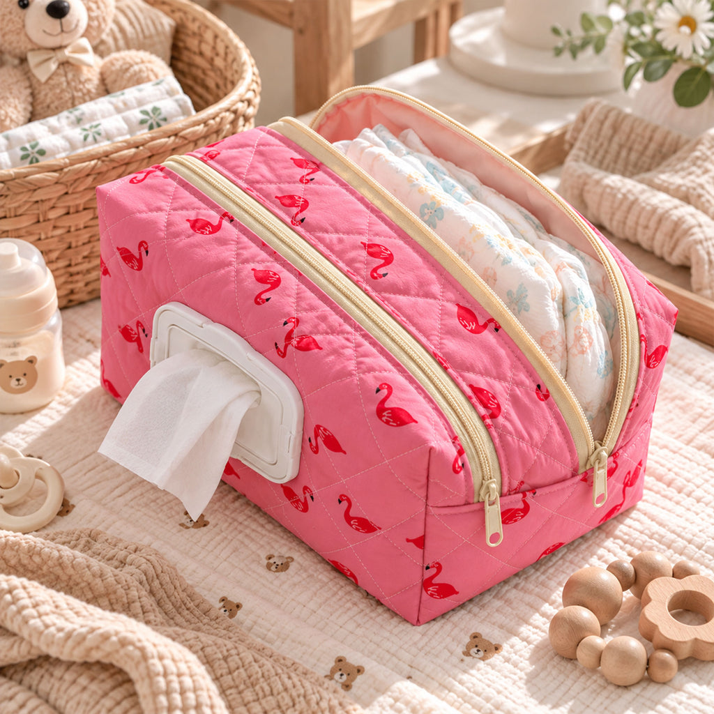 Diaper & Wipes Organizer Pouch Sewing Pattern PDF