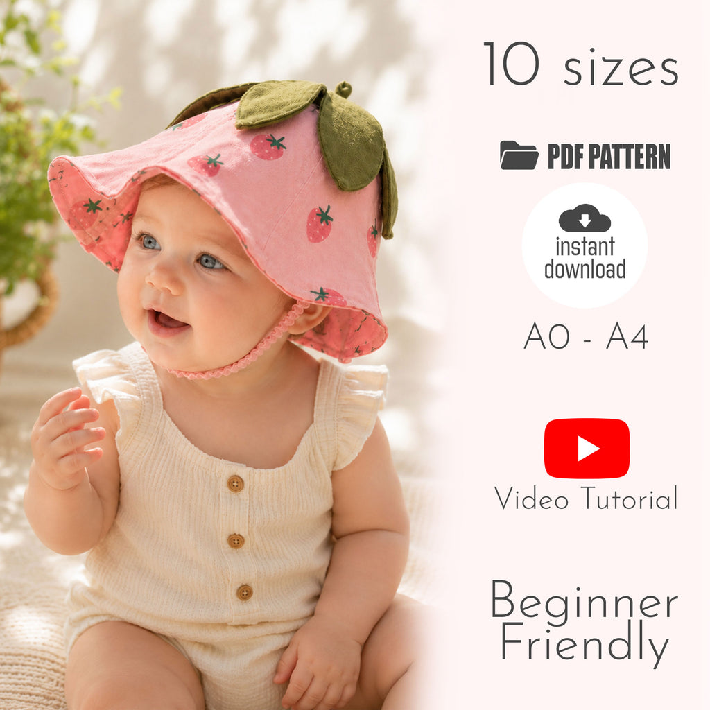 Strawberry Hat Sewing Pattern