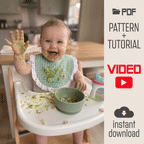 Ruffle Baby Bib Sewing Pattern