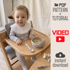 Detachable Baby Collar Sewing Pattern PDF