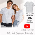 Unisex Classic TShirt PDF Sewing Pattern